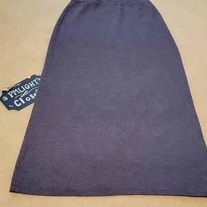 Coldwater Creek Skirt Gray Petite Small